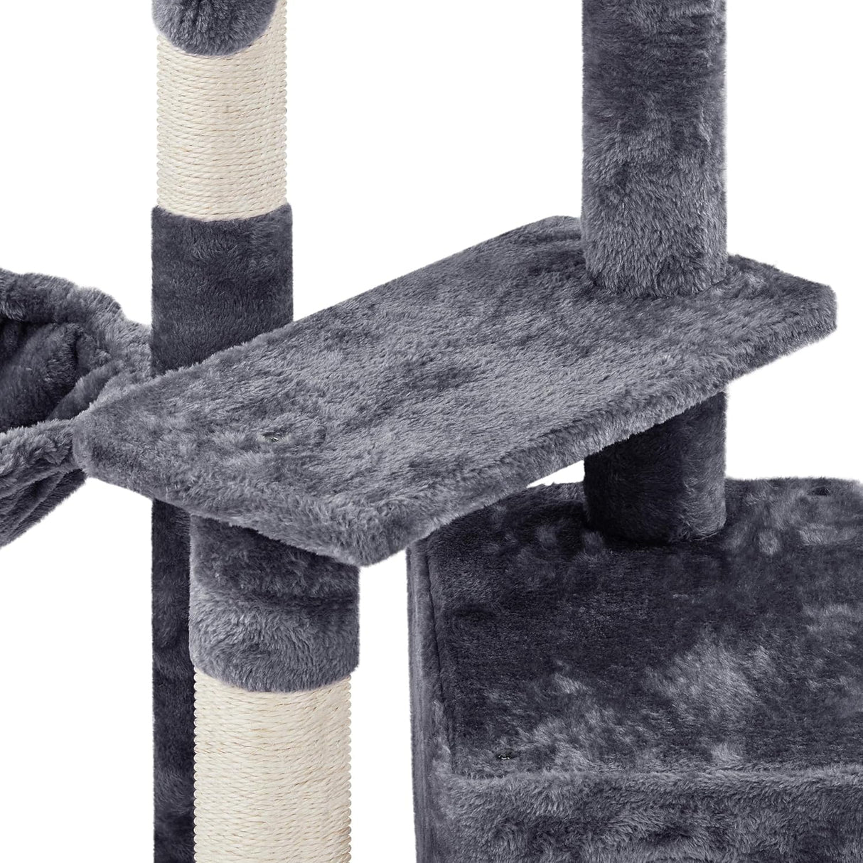 Topeakmart Cat Tree, 34In Cat Tower, Multi-Level Cat Condo with Extra Scratch Boards and Sisal Posts as Kitty Activity Center Pet Stand Tree for Indoor Kittens