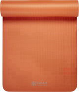 Gaiam Essentials 2/5" Thick (10Mm) Yoga & Pilates, Fitness & Exercise Mat with Easy-Cinch Carrier Strap Cusion Support for Fitness and Gym Workouts