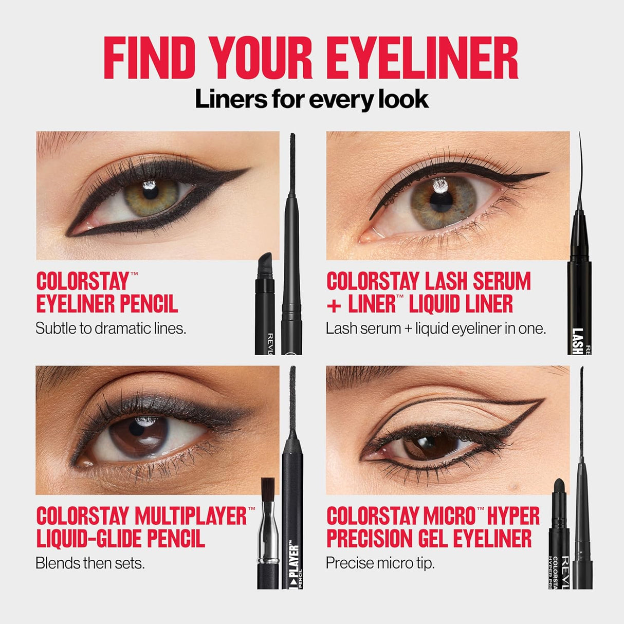 Revlon Colorstay Pencil Waterproof Eyeliner, Smudge-Proof, Eye Makeup with Built-In Sharpener, 202 Black Brown, 0.01 Oz