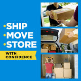 Scotch Heavy Duty Shipping Packing Tape, Clear, Packing Tape for Moving Boxes and Packaging Supplies, 1.88 In. X 22.2 Yd., 6 Roll Dispensers, Moving Supplies