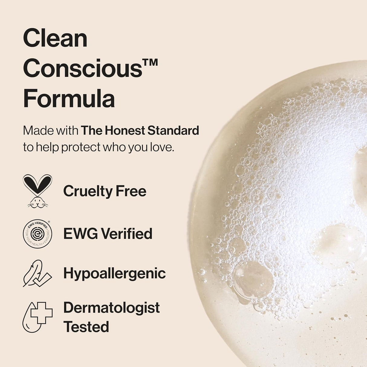 The Honest Company 2-In-1 Baby Shampoo & Body Wash, Fragrance-Free, Tear-Free, Hypoallergenic, Naturally Derived, Sensitive Skin, 10 Fl Oz