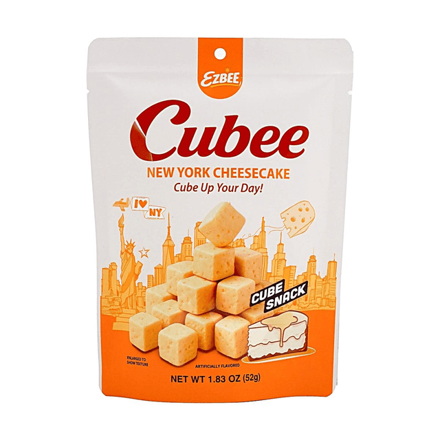 CUBEE New York Cheesecake Soft Cube Snack - Creamy Cheesecake Flavor 1.83oz (52g)