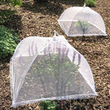 Simply Genius Pop-Up Mesh Food Covers - 17 X 17 In, White, 6 Pack, Large & Tall - Reusable & Collapsible Food Tents for Outdoor Serving