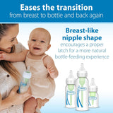 Dr. Brown’S Natural Flow Level 2 Narrow Baby Bottle Silicone Nipple, Medium Flow, 3M+, 100% Silicone Bottle Nipple, 6 Count