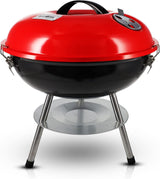 Gas One – 14-Inch Portable Barbecue Grill with 3-Point Locking Lid for Heat Preservation – Dual Venting System – Small Charcoal Grill for Backyard, Camping, Boat