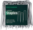 FEED GARDEN 6 Inch 50 Pack Hot-Dip Galvanized Landscape Staples Plant Cover Spikes 11 Gauge Tent Stakes Garden Stakes Landscaping Fabric SOD Pins Yard Pins for Decoration Weed Barrier Fabric