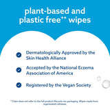 Waterwipes Sensitive+ Newborn & Baby Wipes, 3-In-1 Cleans, Cares, Protects, 99.9% Water, Unscented & Hypoallergenic, 720 Count (12 Packs)