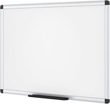 VIZ-PRO Dry Erase Board/Magnetic White Board, 48 X 32 Inches, Silver Aluminium Frame