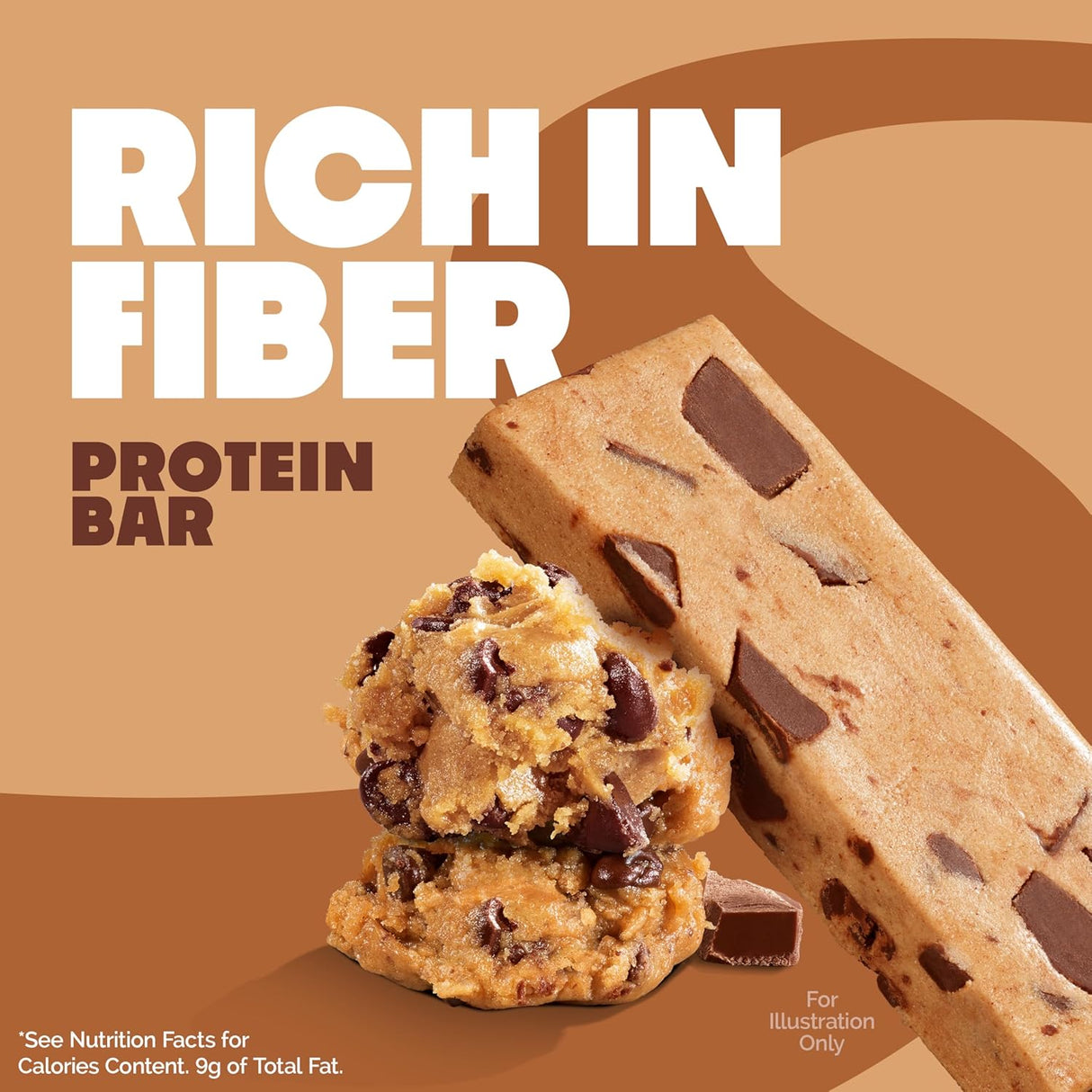 Quest Nutrition Dipped Chocolate Chip Cookie Dough Protein Bars, 18G Protein, 3G Net Carbs, Gluten Free, 1.76 Oz, 12 Count
