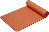 Gaiam Essentials 2/5" Thick (10Mm) Yoga & Pilates, Fitness & Exercise Mat with Easy-Cinch Carrier Strap Cusion Support for Fitness and Gym Workouts
