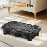 AXV Vibration Plate Fitness Platform Exercise Machine Vibrating Shaking Full Body Shaker Workout Vibrate Stand Shake Board Sport for Weight Loss Fat Burner for Gym Home Office