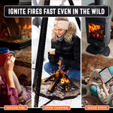 50Lb Fatwood Fire Starter Sticks | 100% Natural Fire Starters for Fire Pit, Wood Stoves, Fireplaces & Bonfire | Easy Start W/Just 2 Sticks Burns in All Weather Conditions by Billy Buckskin (50Lb Box)