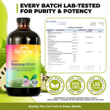 Serene Herbs - Soursop Bitters Liquid - Organic Herbal Guanabana Detox with Black Seed, Moringa & Ginger - Supports Digestive Wellness & Immune Function - 16 Fl Oz​