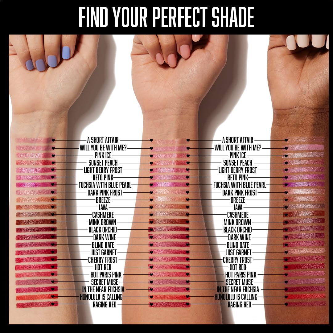 Wet N Wild Silk Finish Lipstick, Hydrating Rich Buildable Lip Color, Formulated with Vitamins A,E, & Macadamia for Ultimate Hydration, Cruelty-Free & Vegan - Dark Pink Frost