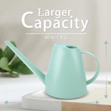 Watering Can for Indoor and Outdoor Plants - Long Spout Water Can for Garden, Flower, House Plants - 1.8L/1/2 Gallon (Green)
