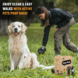 Active Pets Extra Thick Lavender-Scented Dog Waste Bags - Leak-Proof & Easy-Tear for Eco-Friendly Poop Disposal