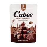 CUBEE Chocolate Mousse Soft Cube Snack - Rich Cocoa Flavor 1.83oz (52g)
