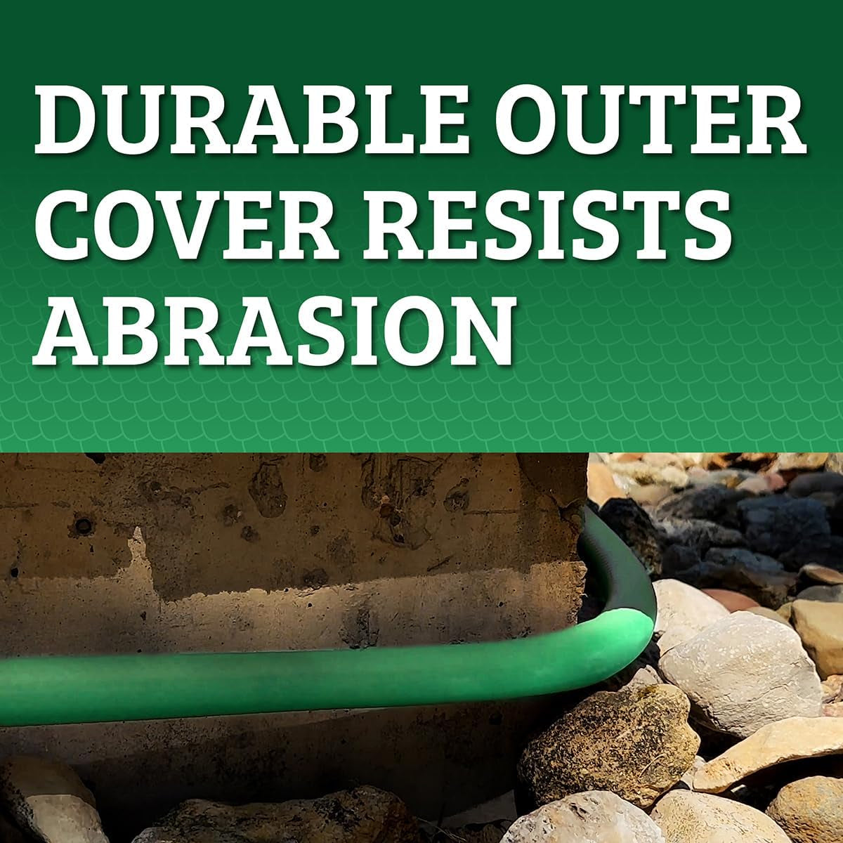 Flexzilla Colors Garden Hose 5/8 In. X 50 Ft., Lightweight All-Weather Water Hose, Durable and Flexible, Leak-Free Connections, Forest Green