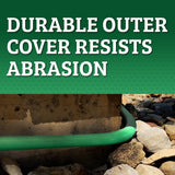 Flexzilla Colors Garden Hose 5/8 In. X 50 Ft., Lightweight All-Weather Water Hose, Durable and Flexible, Leak-Free Connections, Forest Green