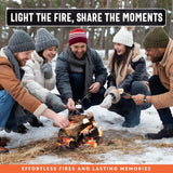 50Lb Fatwood Fire Starter Sticks | 100% Natural Fire Starters for Fire Pit, Wood Stoves, Fireplaces & Bonfire | Easy Start W/Just 2 Sticks Burns in All Weather Conditions by Billy Buckskin (50Lb Box)